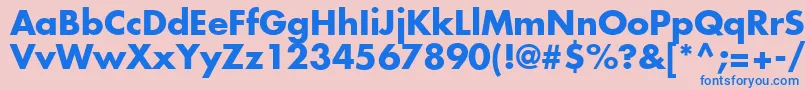 Agfutcb Font – Blue Fonts on Pink Background
