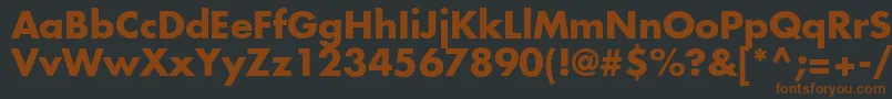 Agfutcb Font – Brown Fonts on Black Background