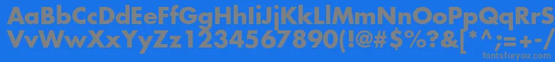 Agfutcb Font – Gray Fonts on Blue Background