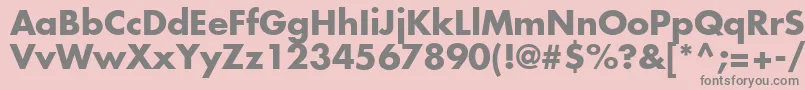 Agfutcb Font – Gray Fonts on Pink Background