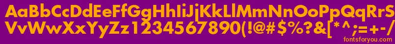 Agfutcb Font – Orange Fonts on Purple Background