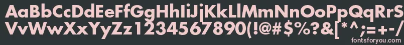 Agfutcb Font – Pink Fonts on Black Background