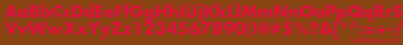 Agfutcb Font – Red Fonts on Brown Background