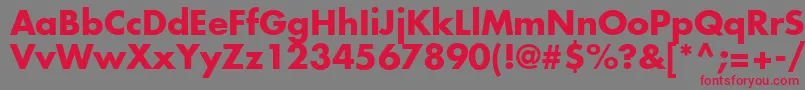 Agfutcb Font – Red Fonts on Gray Background
