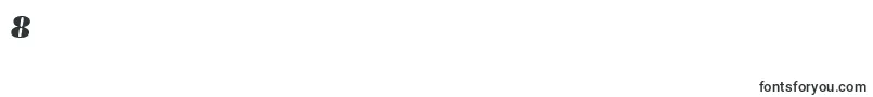 BostonblackItalic Font – Fonts for Digit 8