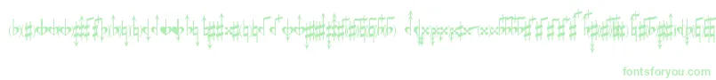 MicroAccidentalsMpBased-Schriftart – Grüne Schriften