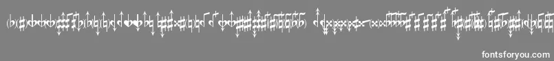 MicroAccidentalsMpBased Font – White Fonts on Gray Background
