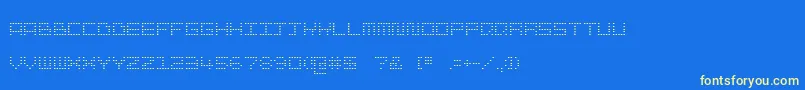 Snapix Font – Yellow Fonts on Blue Background