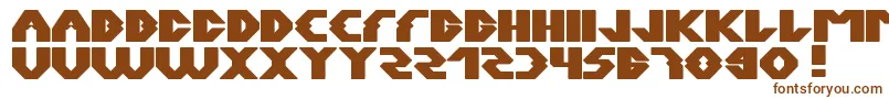 Xerxes-fontti – ruskeat fontit valkoisella taustalla