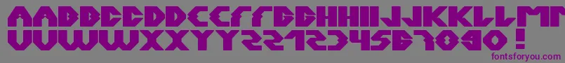 Шрифт Xerxes – фиолетовые шрифты на сером фоне