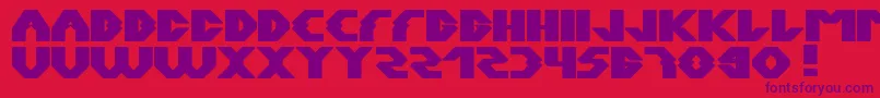 Xerxes Font – Purple Fonts on Red Background