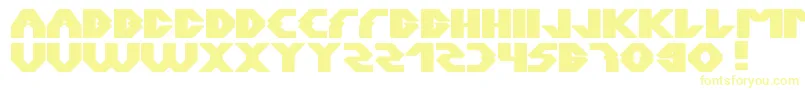 Шрифт Xerxes – жёлтые шрифты