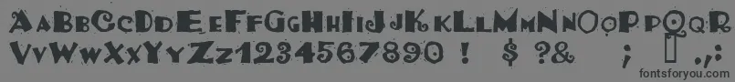 フォントTacoSalad – 黒い文字の灰色の背景