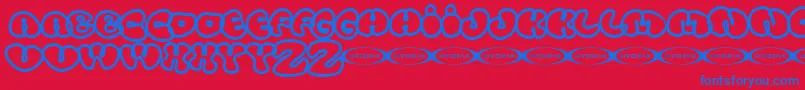 More about Tolo Font Tolo Font – Blue Fonts on Red Background