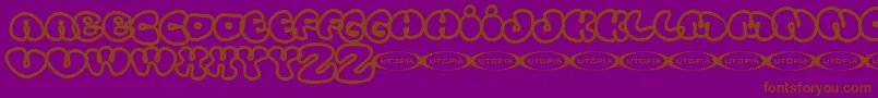 Tolo Font – Brown Fonts on Purple Background