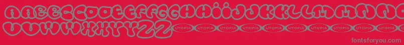 Tolo Font – Gray Fonts on Red Background