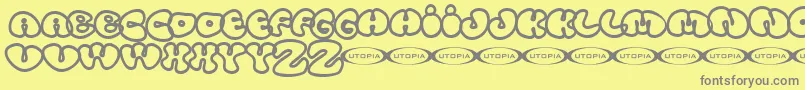 Шрифт Tolo – серые шрифты на жёлтом фоне