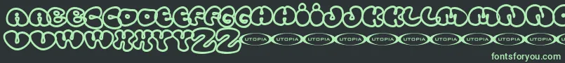 Tolo Font – Green Fonts on Black Background