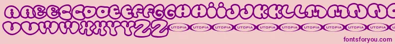 Tolo Font – Purple Fonts on Pink Background