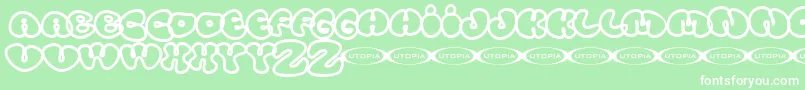 Tolo Font – White Fonts on Green Background