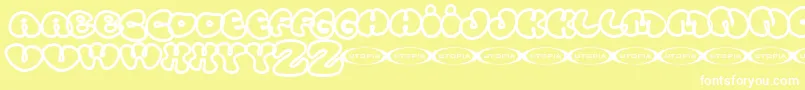 Tolo Font – White Fonts on Yellow Background