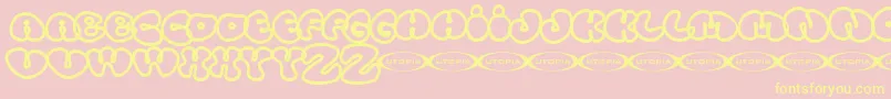 Tolo Font – Yellow Fonts on Pink Background