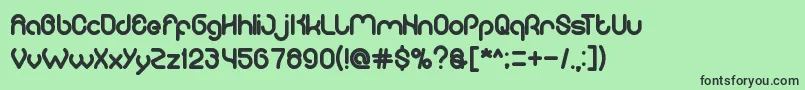 ComputerLove Font – Black Fonts on Green Background