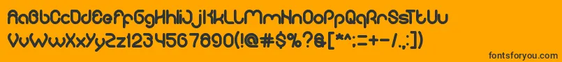 ComputerLove Font – Black Fonts on Orange Background