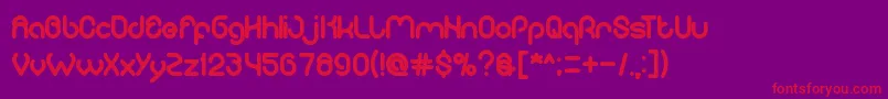 ComputerLove Font – Red Fonts on Purple Background