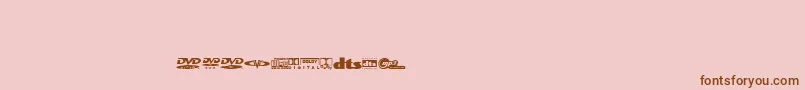 Coverfontregular Font – Brown Fonts on Pink Background