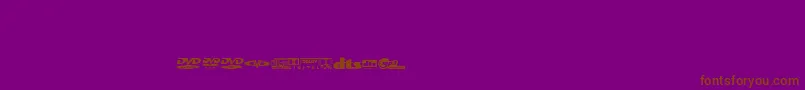 Coverfontregular Font – Brown Fonts on Purple Background