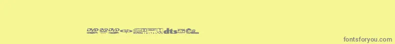 Coverfontregular Font – Gray Fonts on Yellow Background
