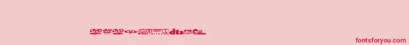 Coverfontregular Font – Red Fonts on Pink Background