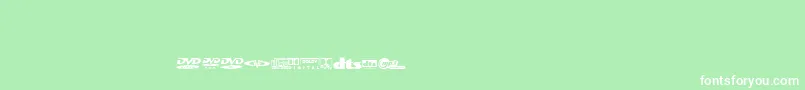 Coverfontregular Font – White Fonts on Green Background