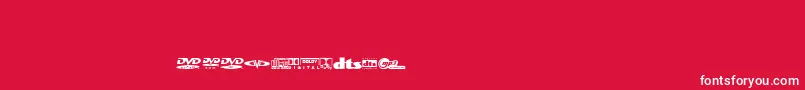 Coverfontregular Font – White Fonts on Red Background