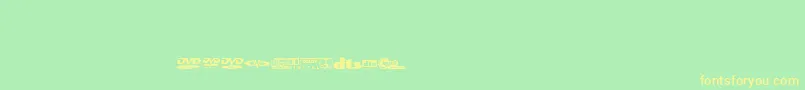 Coverfontregular Font – Yellow Fonts on Green Background