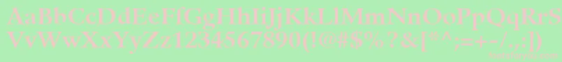 GuardiLt75Bold Font – Pink Fonts on Green Background