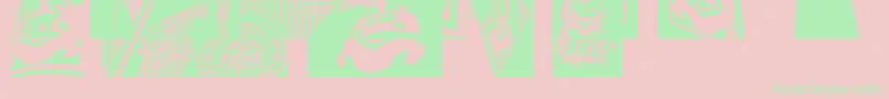 fuente ObeytownaltCaps – Fuentes Verdes Sobre Fondo Rosa
