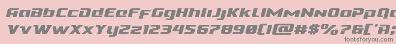 Cobaltalienexpandital Font – Gray Fonts on Pink Background
