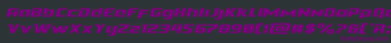 Cobaltalienexpandital Font – Purple Fonts on Black Background