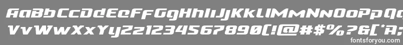 Cobaltalienexpandital Font – White Fonts on Gray Background