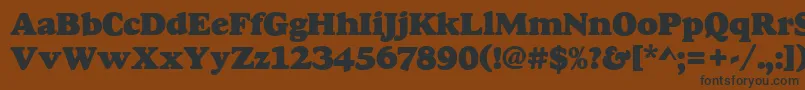 Goudyheap Font – Black Fonts on Brown Background