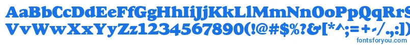 Шрифт Goudyheap – синие шрифты