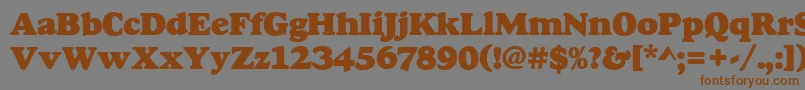 Goudyheap Font – Brown Fonts on Gray Background