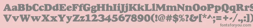 Goudyheap Font – Gray Fonts on Pink Background