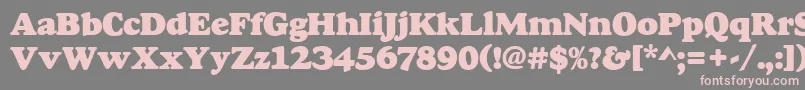 Goudyheap Font – Pink Fonts on Gray Background
