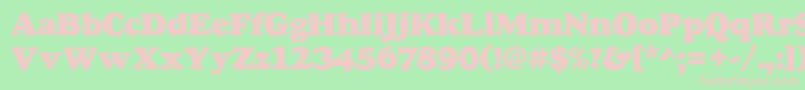 Goudyheap Font – Pink Fonts on Green Background