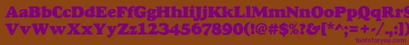 Goudyheap Font – Purple Fonts on Brown Background