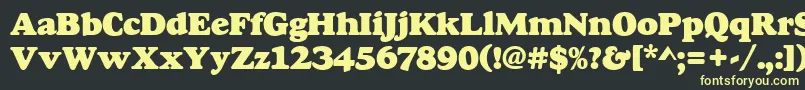 Goudyheap Font – Yellow Fonts on Black Background