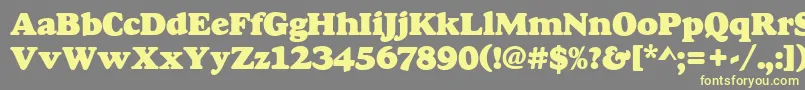 Goudyheap Font – Yellow Fonts on Gray Background